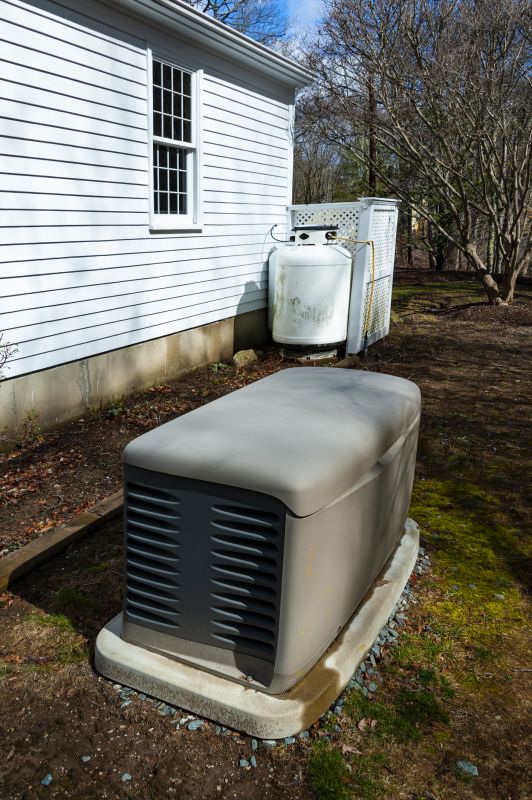 Close-up of Residential Generator Unit